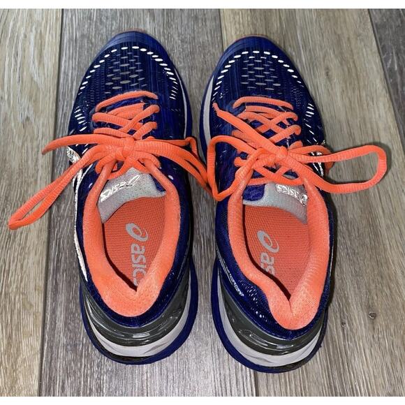 Asics Women’s US Size 6 Gel Kayano 23 T6A6N Blue Orange Running Sneaker Shoes - Picture 8 of 10